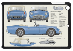 Daimler Dart SP250 1959-64 (wire wheels) Small Tablet Covers